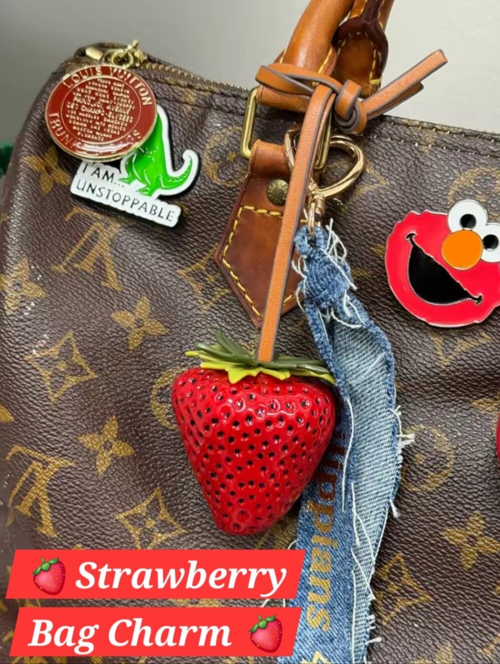 Strawberry Bag Charm